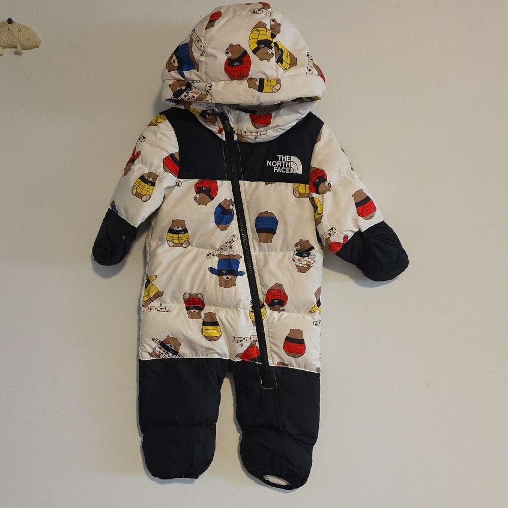 THE NORTH FACE BABY DOWN ONE PIECE 3-6 MONTHS